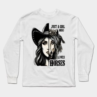 Majestic Fusion: Mother Who Loves Horses Long Sleeve T-Shirt